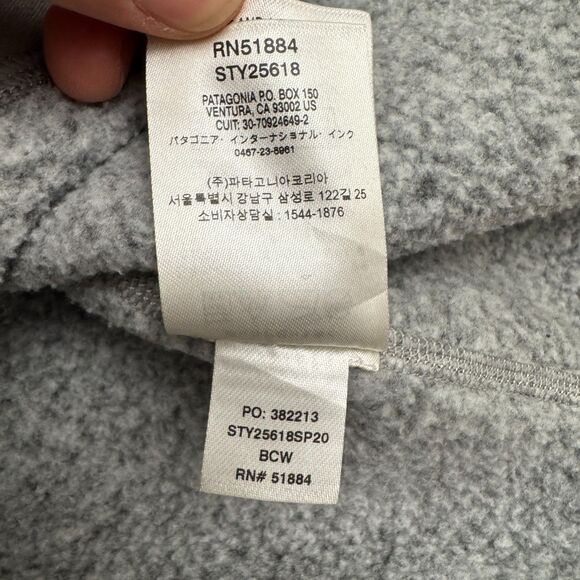 Patagonia Better Sweater 1/4 Zip Fleece Jacket Women XS Gray Outdoor Hiking Camp - Picture 9 of 14